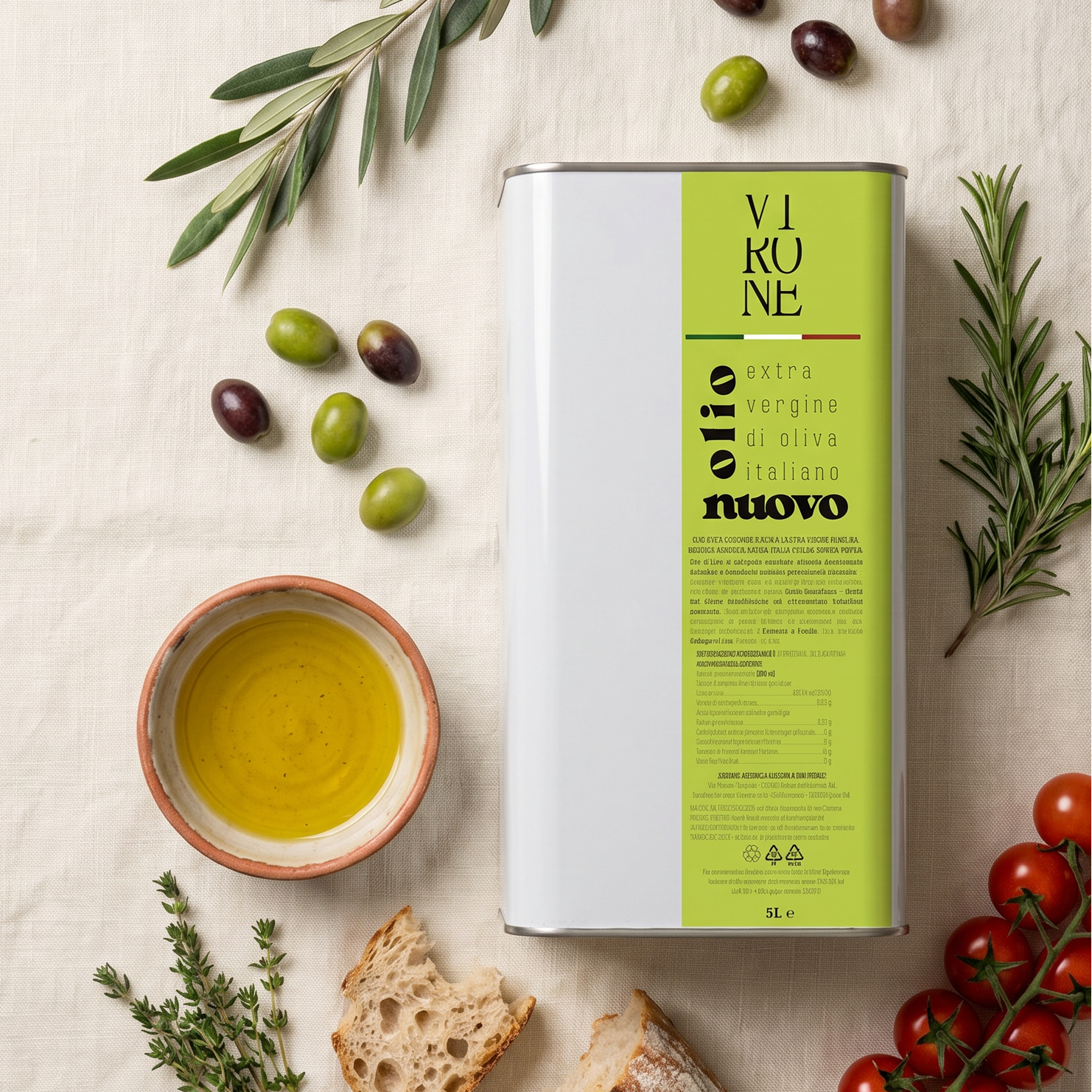 Olio Extravergine di Oliva 100% Italiano 5 L