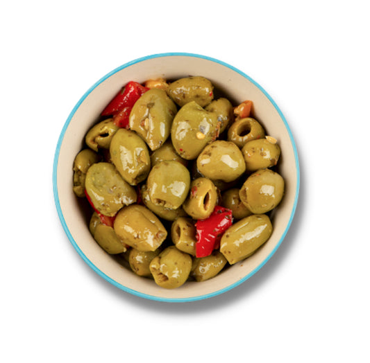 Olive Verdi al Peperoncino - 500 gr